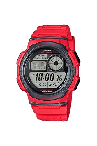 CASIO Herren Digital Quarz (Japanisch) Uhr mit Kunststoff Armband AE-1000W-4A