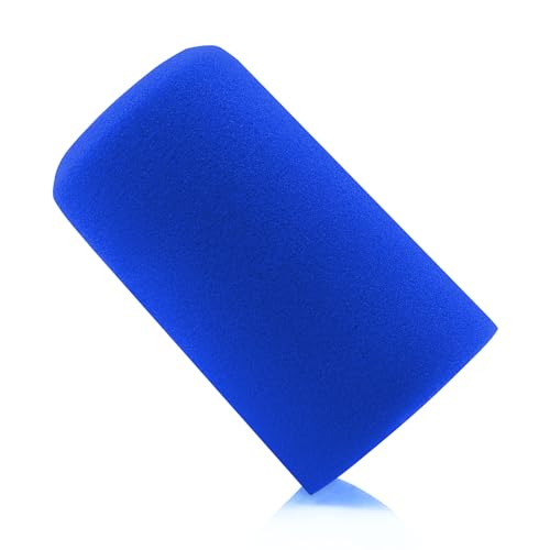 LEFXMOPHY SM7B Popfilter für Shure SM7B Gesangsmikrofon RK345 Ersatz-Windschutzscheibe, blaue Windsack-Abdeckung, 1 Stück