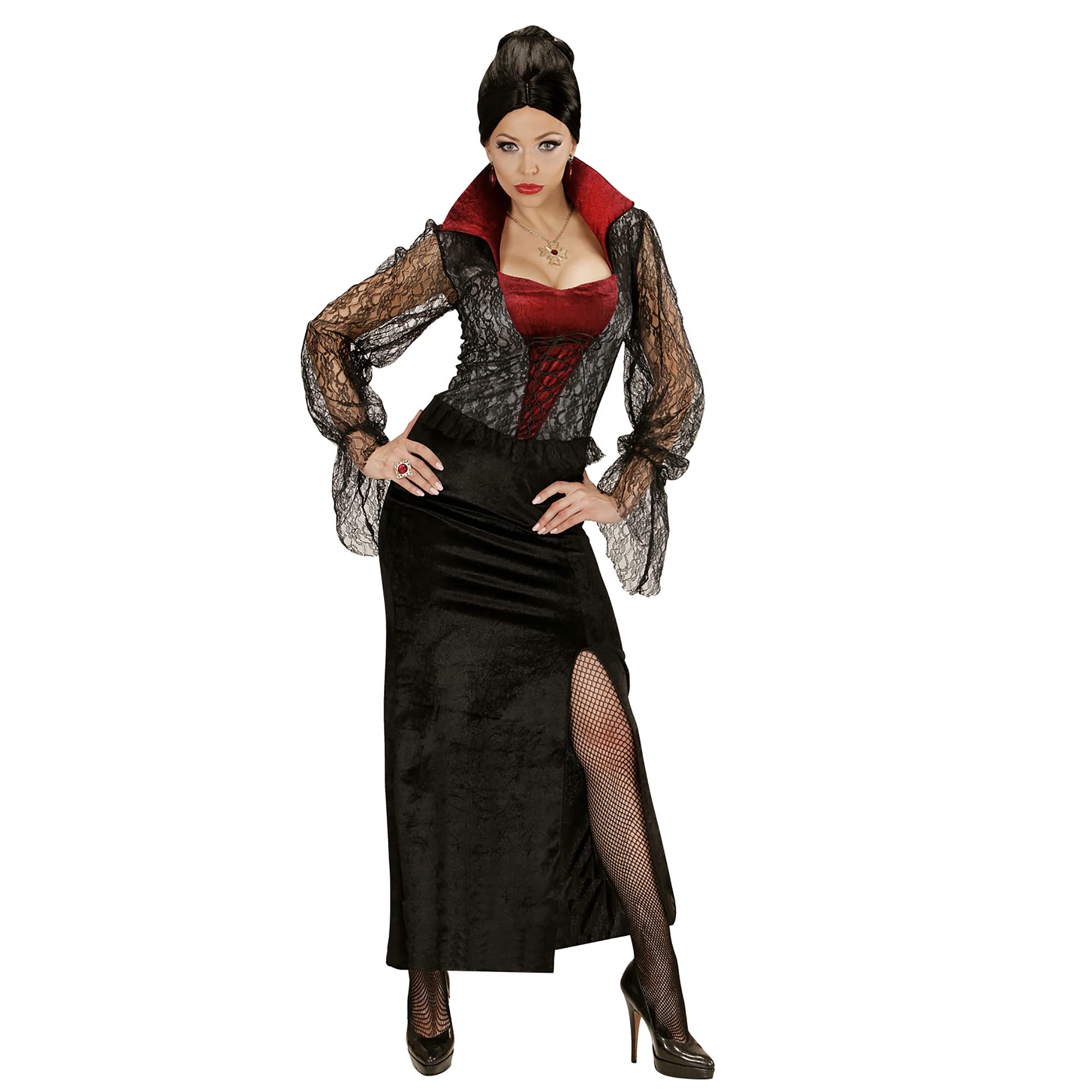 Widmann - Kostüm Vampiressa, Kleid, Vampirkostüm, Halloween, Karneval, Mottoparty