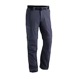 Maier Sports Tajo 2, Herren Wanderhose, Wasserabweisende Outdoorhose für Trekking und Hiking, Praktische Zipp-off-Funktion, PFC-frei, mSTRETCH pro 4 & Dryprotec, Blau, 28 (W42/L31)