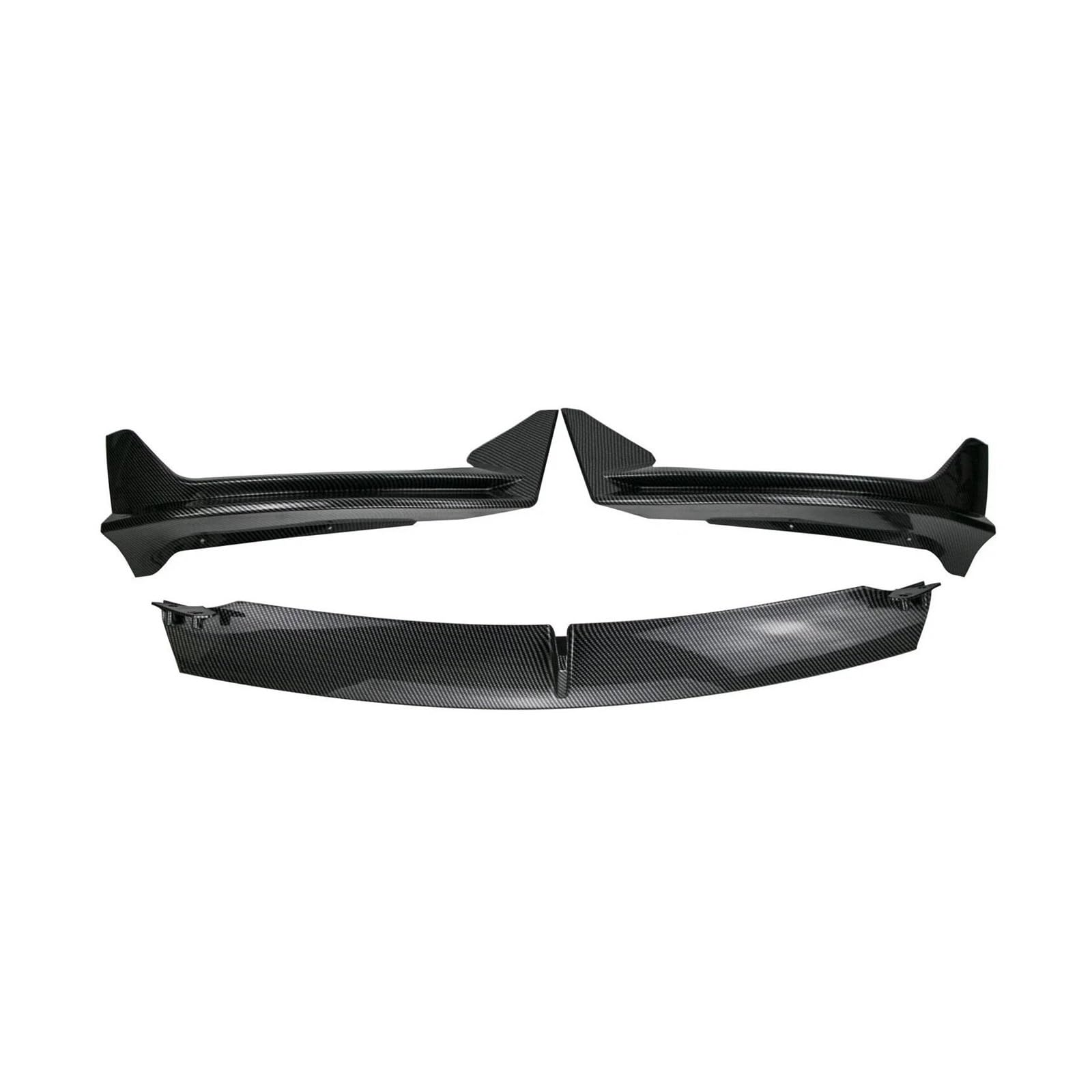 Splitter 3PCS Auto Front Stoßfänger Lippen ABS Spoiler Splitter Diffusor Zubehör Für Tesla Für Modell 3 2017-2023 Für Modell Y 2020-2023 Frontlippe(Y Carbon Style)