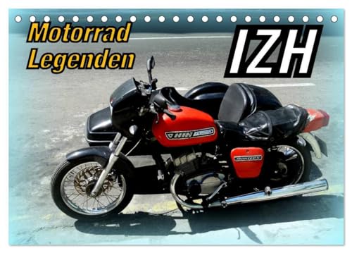 Motorrad-Legenden: IZH (Tischkalender 2025 DIN A5 quer), CALVENDO Monatskalender: Russische Motorräder der Marke IZH auf Kuba