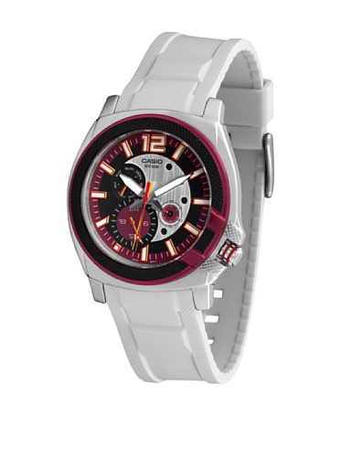 Casio MTP1316B4A1 Herrenuhr, Gummi, Rot