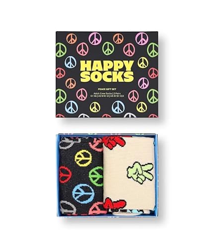 Happy Socks Peace Gift Box (DE/NL/SE/PL, Numerisch, 36, 40, Regular, Regular, Mehrfarbig)