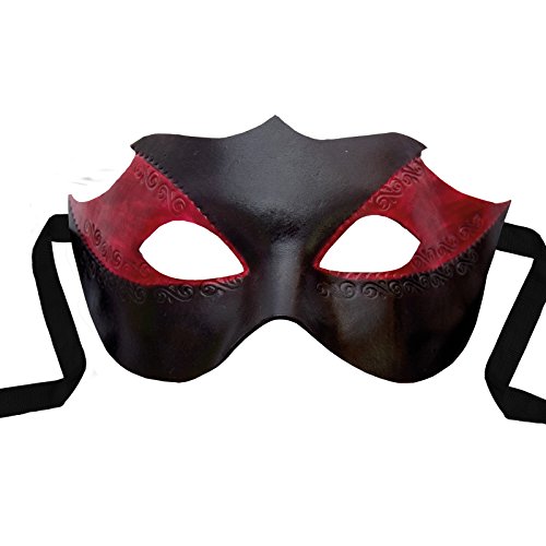 Venezianische Maske - Colombina Novella Venezianische Ledermaske