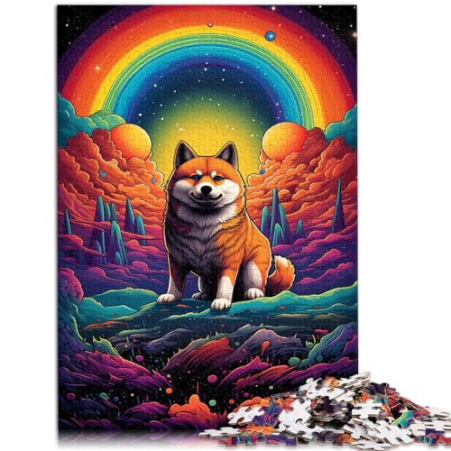 Puzzles, Geschenke, Spielzeug, süße Farbe, Shiba Inu, 1000 Puzzles für Erwachsene, jedes Teil ist einzigartig – anspruchsvolles, unterhaltsames Familienspiel, 1000 Teile (50 x 75 cm)