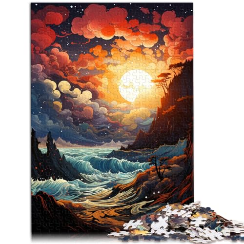 Puzzle-Geschenk, Bezaubernde Sonnenuntergangslandschaft, Puzzle für Erwachsene, 1000 Teile, Holzpuzzle als Geschenk für die ganze Familie, 1000 Teile (50 x 75 cm)