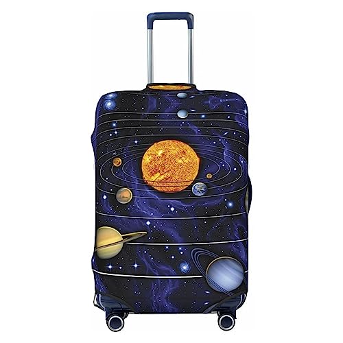 Miniks Solar Galaxy Reisegepäckabdeckung, robuster Kofferschutz, passend für 45,7 - 81,3 cm große Gepäckstücke, Schwarz, Large