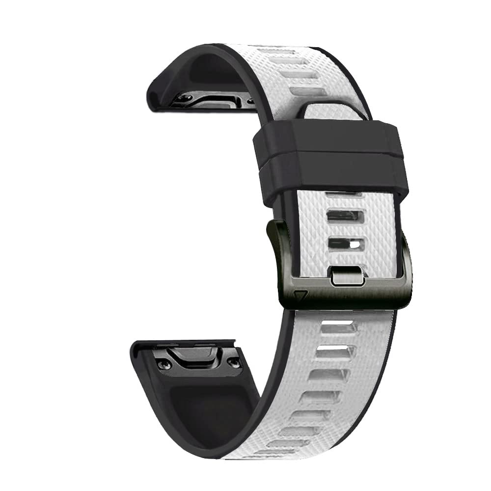 NEYENS 26 mm Armband für Garmin Fenix 5S 5 5X Plus 6S 6 6XPro 3HR, Silikon-Armband, 22 mm, Schnellverschluss, modisches Smart-Accessoire, 22mm Fenix 6 6 Pro, Achat