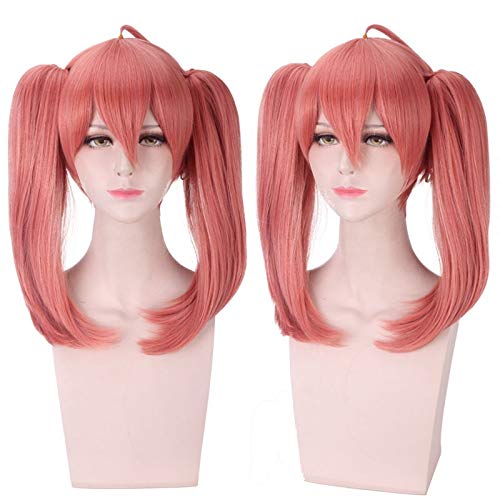 LINLINCD Cosplay wig Anime DARLING in der FRANXX CODE 390 MIKU Perücke Cosplay Kostüme Frauen Pferdeschwänze Kunsthaar Karneval Party Perücken