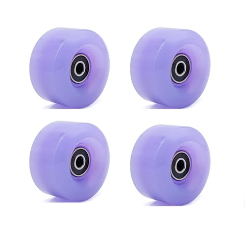 BFVAKBKYT Rollschuh-Räder, Skate-Rollen Ersatz, Skateboard-Rollen 4er-Pack Roller Roller(Purple)