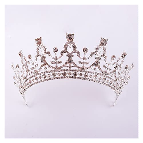 AIHEDOUJ Kristallkrone und Tiara mit Kamm für Frauen Braut Hochzeit Haarschmuck Brautkronen Tiaras Hochzeit Kopfschmuck Frauen Diadem (Größe: 26) Stirnbänder (Größe: 27)