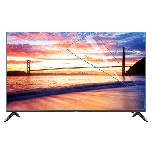 XQHD 60/65-Zoll Tv Entspiegelungsfolie Anti-Blaulicht, Tv Entspiegelungsfolie Blendschutz LCD-Displayschutz Helfen Sie Besser Zu Schlafen,Matte-65in(1440X809) mm