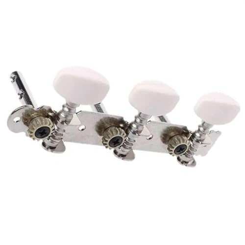 Strings Tuning Pegs Mechaniken Für Gitarre Set mit 2 klassischen silbernen Gitarren-Mechaniken, Stimmkopf, Schlüsselnägeln, Gitarren-Ersatzteilen