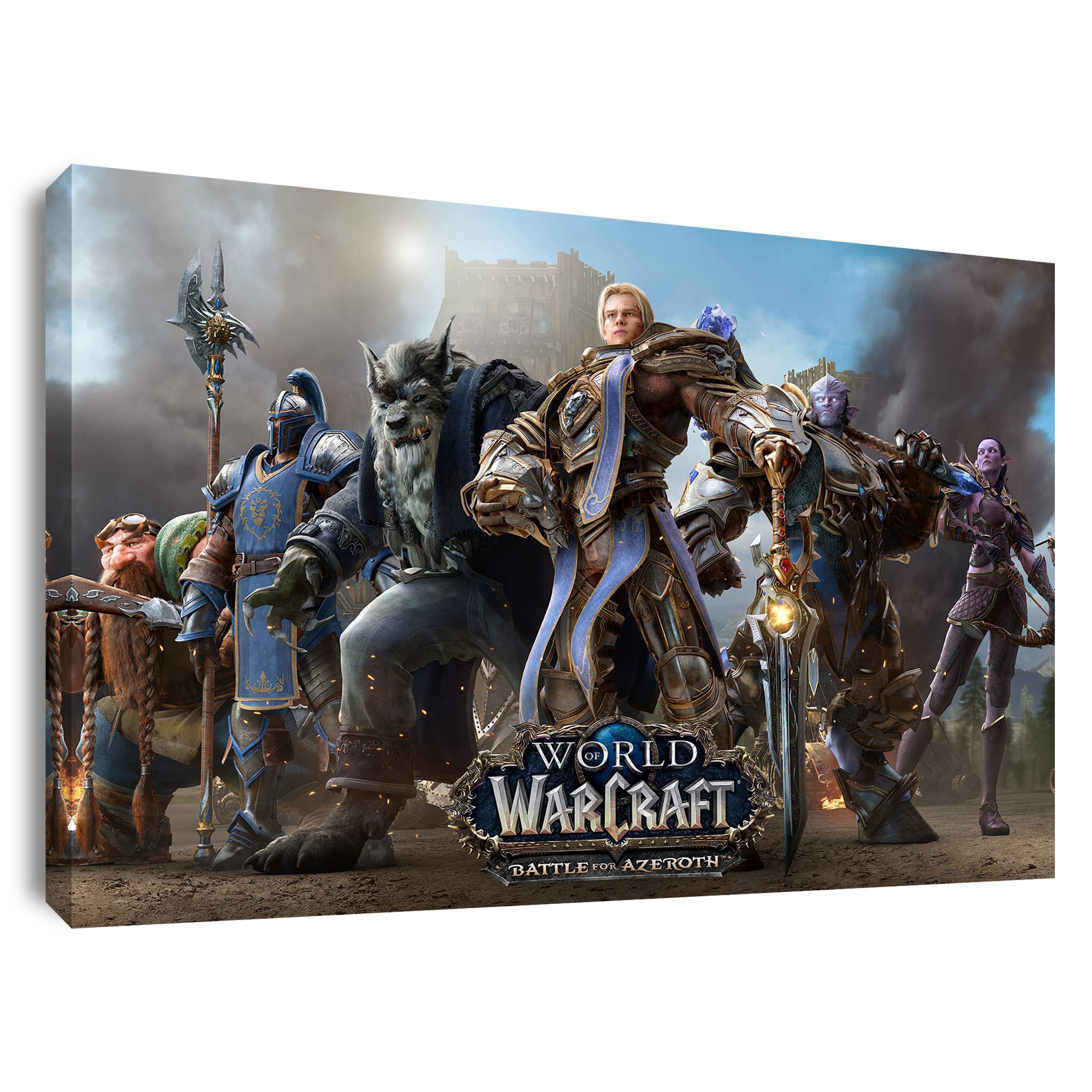 Artis Prints Leinwandbild World of Warcraft, Battle for Azeroth, Videospiel, Klein bis XXL, Inneneinrichtung - Wohnzimmer - Wohnung, Dekoration