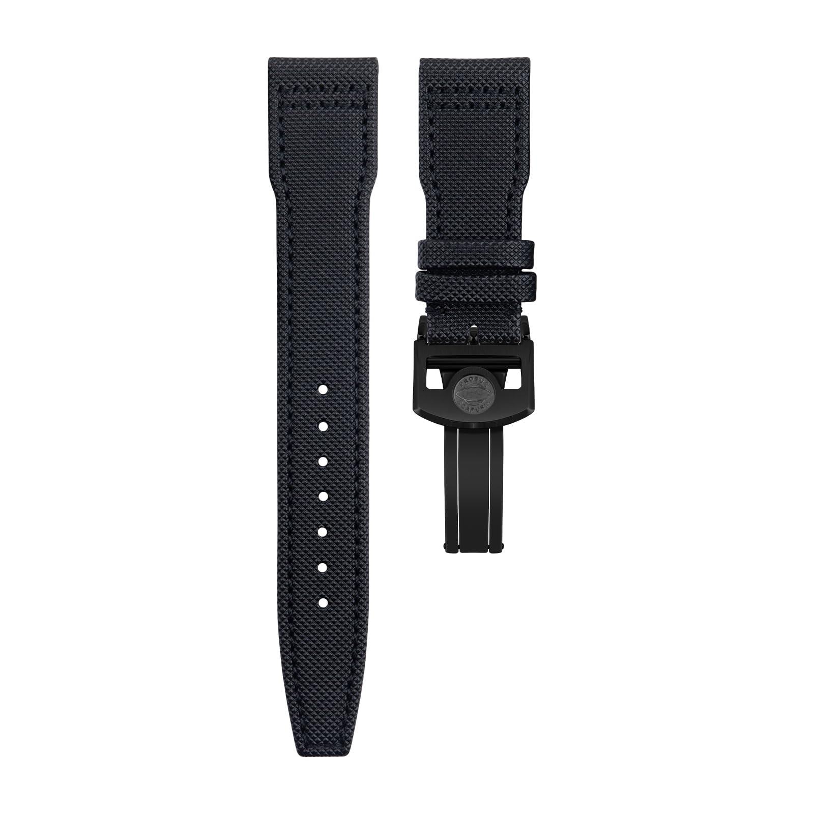 IOTUP Uhrenarmband aus Nylon-Leinen-Leder, 21 mm, 22 mm, für IWC-Armband Spitfire Mark 18 Portugieser Portofino Pilot IW3777, 22 mm, Achat