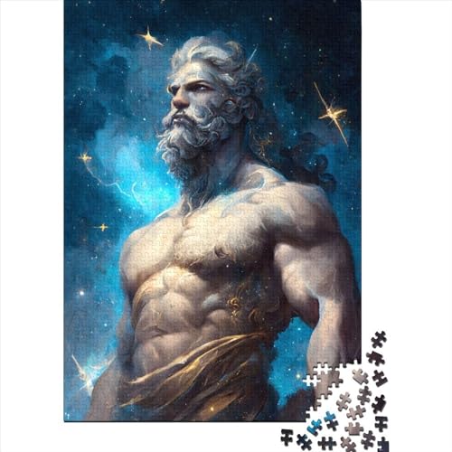 500-teiliges Puzzle für Erwachsene „Ein Gott und die Sternennacht“, Puzzles für Erwachsene und Jugendliche, Puzzles für Erwachsene, Lernspiel, Herausforderungsspielzeug (Größe 20,47 x 14,96 Zoll)