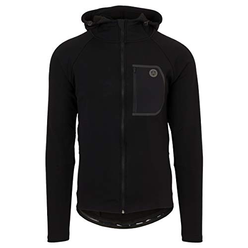 AGU Unisex-Adult Nero Felpa Hoodie MTB Sport DWR Uomo, S