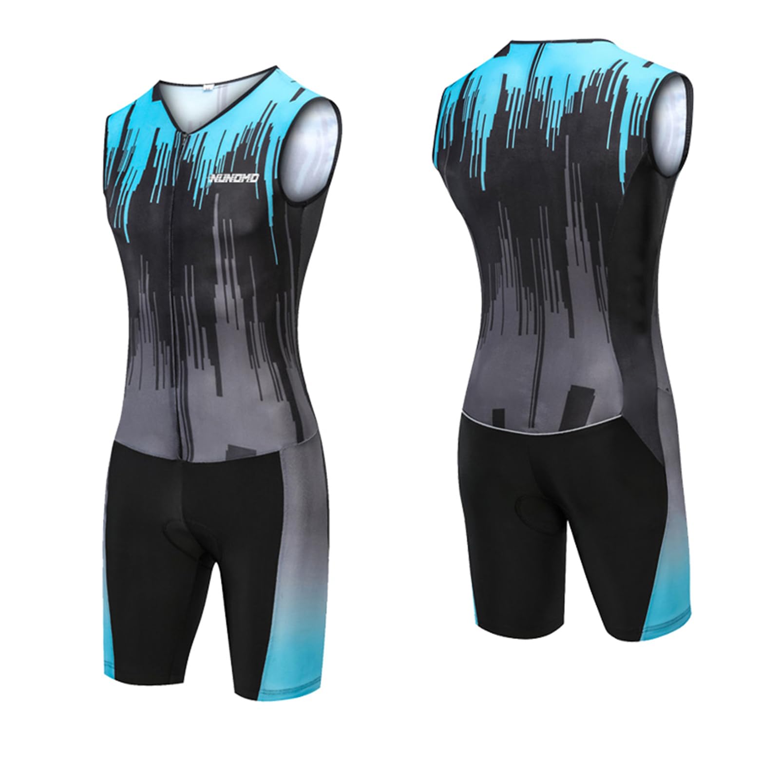 NUNOMO Triathlon Anzug für Damen, Triathlonanzug,Trisuit, Triathlon Einteiler Triathlonanzug Unisex, Badeanzug Herren & Damen, Trisuit, Triathlon Anzug Erwachsene (TYP-3,M)