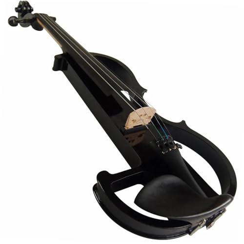 Standard Violine Schwarze Massivholz-Silent-Violine 4/4