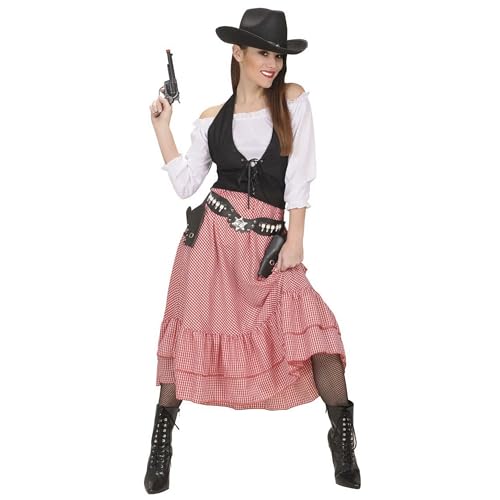 WIDMANN 58451 Erwachsenenkostüm Cowgirl Damen Mehrfarbig S