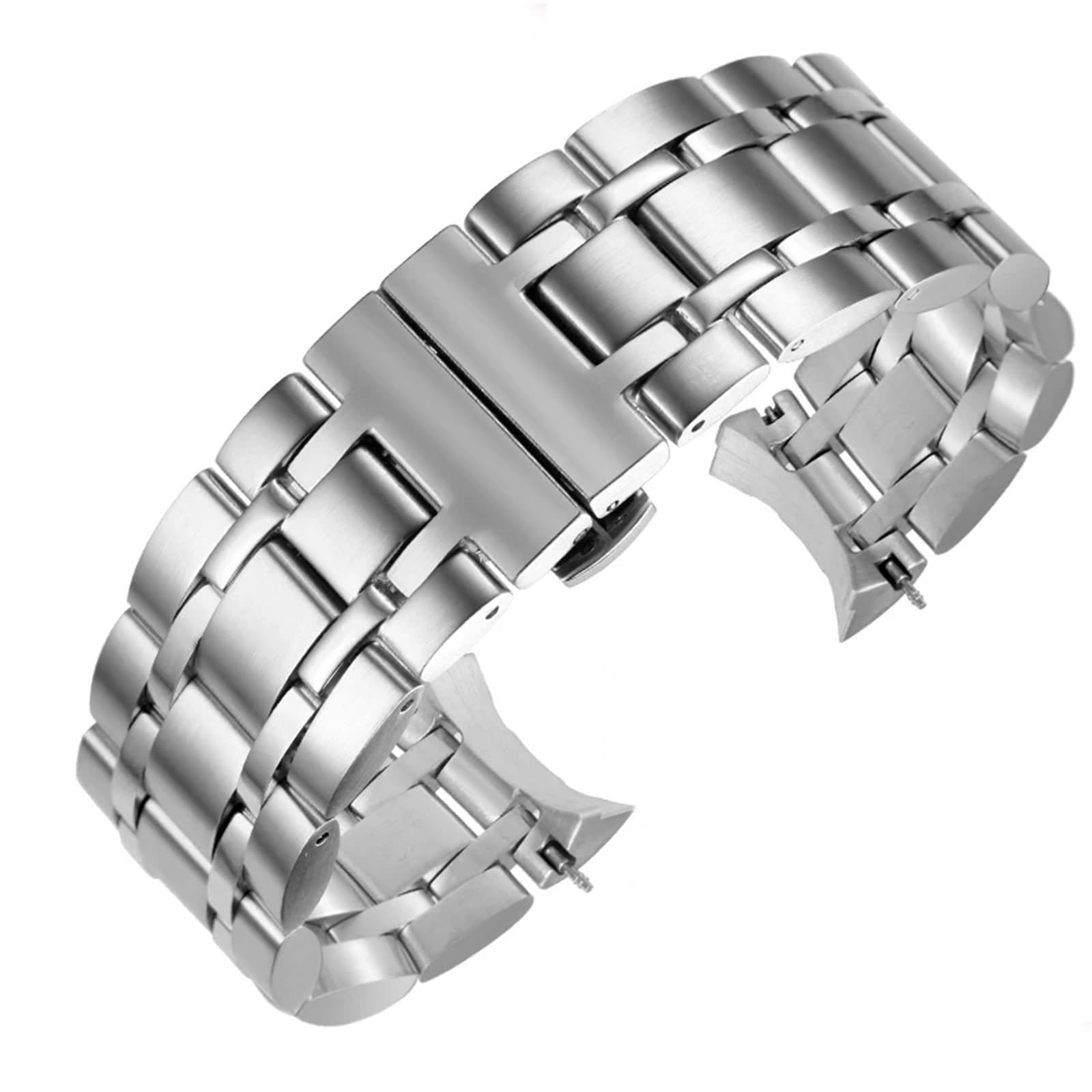 NEYENS Uhrenarmband für Tissot T035, T035407, T035439, Luxus-Armbänder, Klappschnalle, Edelstahl, Ersatzzubehör, Teile, 18 mm, Achat