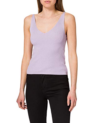 JDY Damen JDYNANNA S/L KNT NOOS Top, Pastel Lilac, S