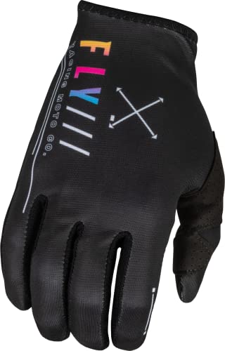 FLY Racing Lite S.E Avenger Motocross Handschuhe (Black/Multicolored,L)