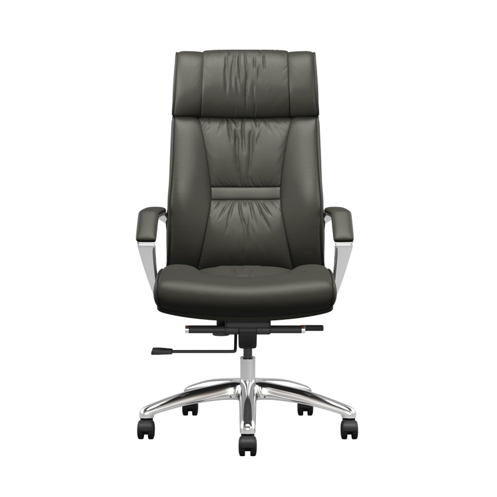 Home-Office-Stuhl - Moderner ergonomischer Computer-Schreibtischstuhl aus Leder, Executive-Home-Office-Chefstuhl, Drehstuhl, höhenverstellbar, langlebige Basis, bequemer Konferenz-Schreibtischstuhl,