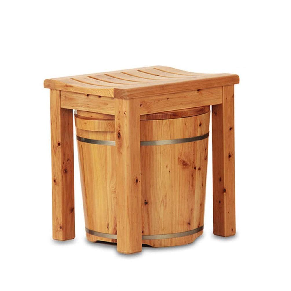 JHDDP3 Foot Bath Fussbadewanne Mit Massage Saunakübel Fußbadewanne, Großes Fußbecken, Fußbad Barrel, Fußpflege Pediküre, Fuß Eimer Begasung Barrel aus Holz (Size : B)