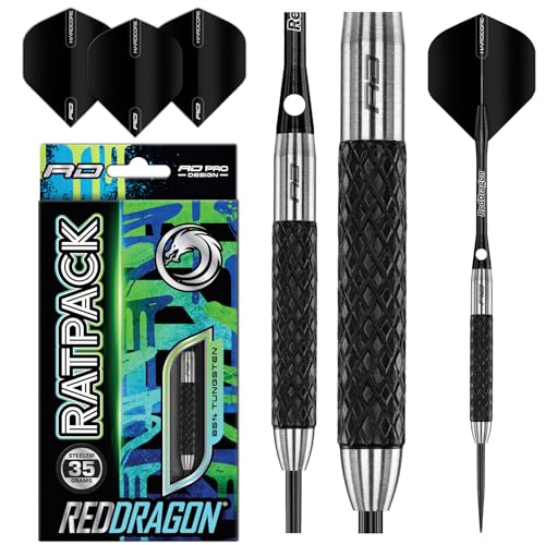 RED DRAGON Rat 1: 35g Tungsten Darts Set mit Flights und Schäfte