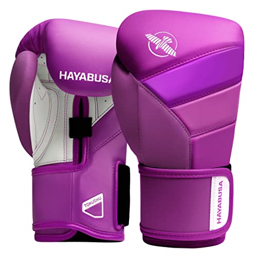 Hayabusa T3 Neon Bokshandschoenen - Neon Purper - 12 oz