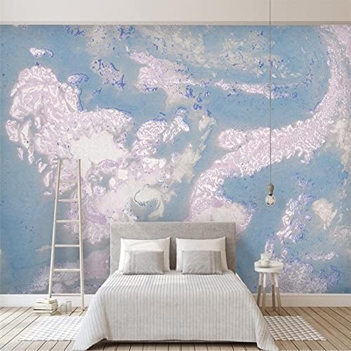 XLMING Elegantes Luxus-Deko Blau Küche Esszimmer Arbeitszimmer Wohnzimmer TV Hintergrund Wand 3D Tapete-430cm×300cm