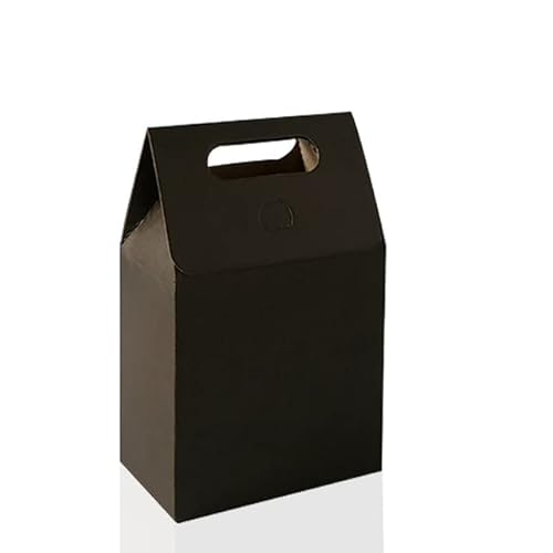 10 x 6 x 15 cm, 10 Stück, Papier, Hochzeit, Geschenkbox, Kraftpapier, Kekse, Süßigkeiten, PVC, Fensterboxen, Geburtstagsparty, Zubehör, Zubehör, Schwarz, 10 x 6 x 15 cm