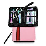 BONAD Zehennagelknipser Farbe Nagelclipper Set Dekoration Nagelwerkzeuge Anti-Spritzer Nagelschnipper Set mit Tasche Nagelknipser-Set