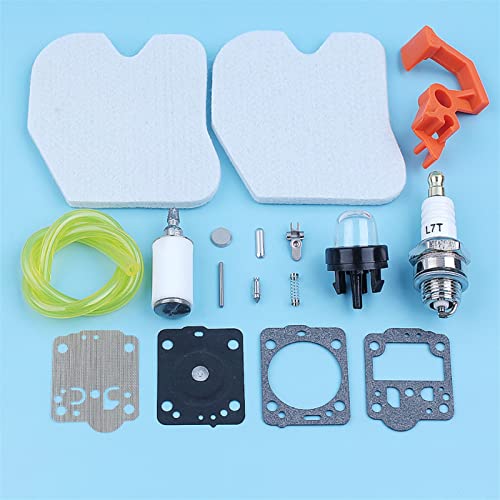 DOFABI Service Tune Up Carb Kit, for Husqvarna, 235 236 240 240E 235E Kettensäge 545061801 Luft Kraftstoff Filter Linie Primer Birne Schalter Steuerung Schalter-Austauschsatz