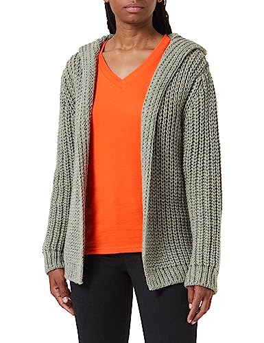 Cartoon Damen Strick-Cardigan mit Kapuze Four Leaf Clover,44