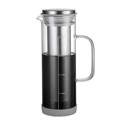 Stabiler Cold Brew Coffee Infuser Multifunktionaler Kaltkaffeebereiter Mit Edelstahlfilter Stabile Kaffeekannen Aus Glas