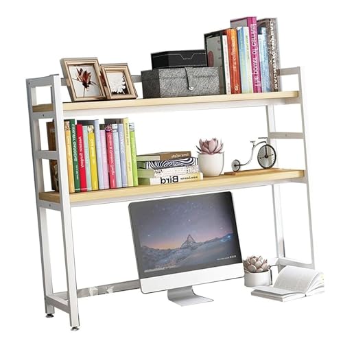 Schreibtisch-Bücherregal für Computertisch - Schreibtisch-Bücherregal für Computertisch, verstellbares Schreibtisch-Organizer-Rack, DIY-Schreibtisch-Ausstellungsregal, Schreibtisch-Druckerständer, o