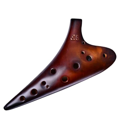 Okarina für Erwachsene Ocarina-Instrument 12 Löcher SF High F Tune 12 Löcher Lack Geräuchert Xun Professional Performance Grade