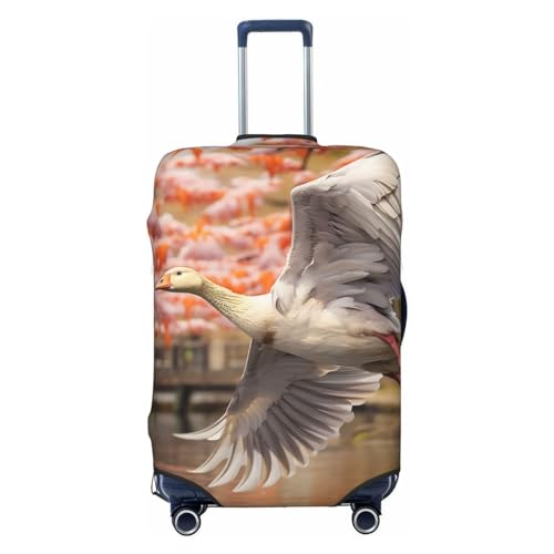 CSGJMYGS Plumage Spring Park Gepäckabdeckungen für Koffer, waschbar, modisch, dehnbar, kratzfest, passend für 45,7 - 81,3 cm Gepäck, XL, Schwarz, XL, Schwarz , XL