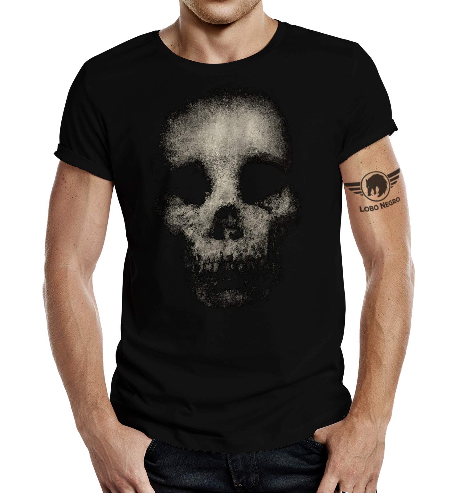 T-Shirt für Heavy Metal Gothic Fans: Scary Skull 1 M