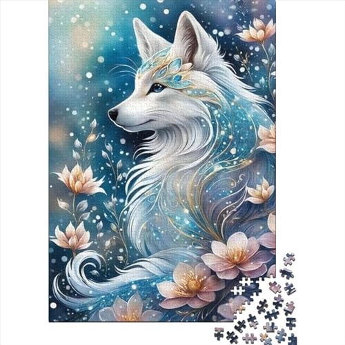 Puzzle für Erwachsene, 1000 Teile, Tier-Fuchs-Puzzle, Puzzle für Erwachsene, Teenager, Puzzle für Erwachsene, Lernspiel, Herausforderungsspielzeug (29,53 x 19,69 Zoll)