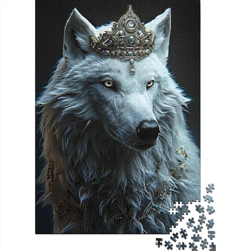 Arctic Wolf-Puzzles für Erwachsene und Teenager, 1000 Teile, für Erwachsene, schwierige Puzzles, entspannendes geistiges Lernspielzeug (Größe: 75x50cm)