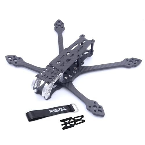 LSFWJP for Mark5 MK5 DC for DeadCat Struktur FPV Rahmen Kit 5 Zoll Carbon Faser for O3/Luft Einheit/für Vista RC Quadcopter Racing Drone DIY Teile (Color : Without 3Dprinted)