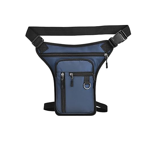 Motorrad Beintasche Motorrad Drop Bein Taille Taschen wasserdichte Bein Seite Tasche Gürtel Hüfte Bum Gepäck Fahrt Pack Geldbörse Fanny Pack Tasche Moto accesorios Motorrad Tasche Bein(Blue-01)