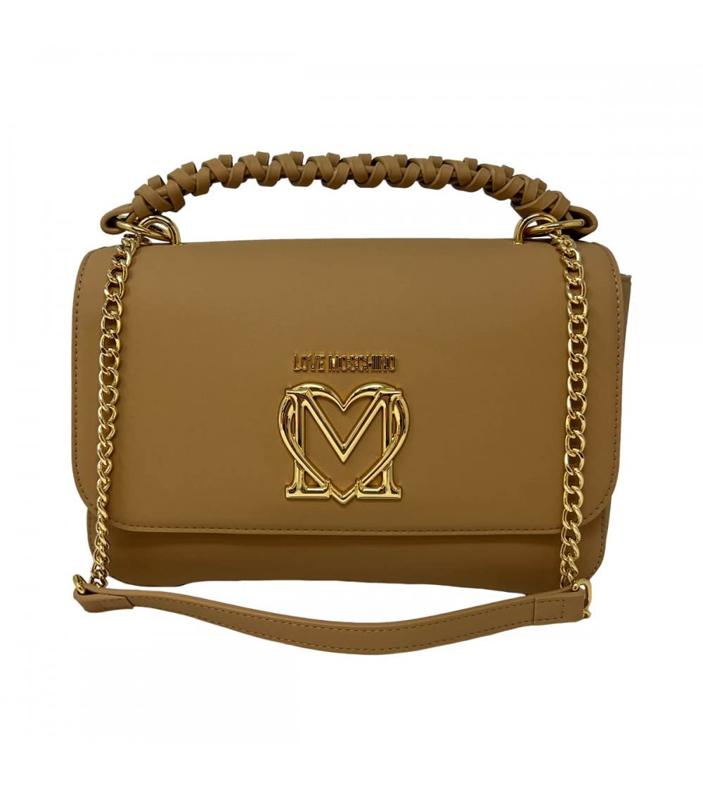 Love Moschino Damen Schultertasche, Weiß