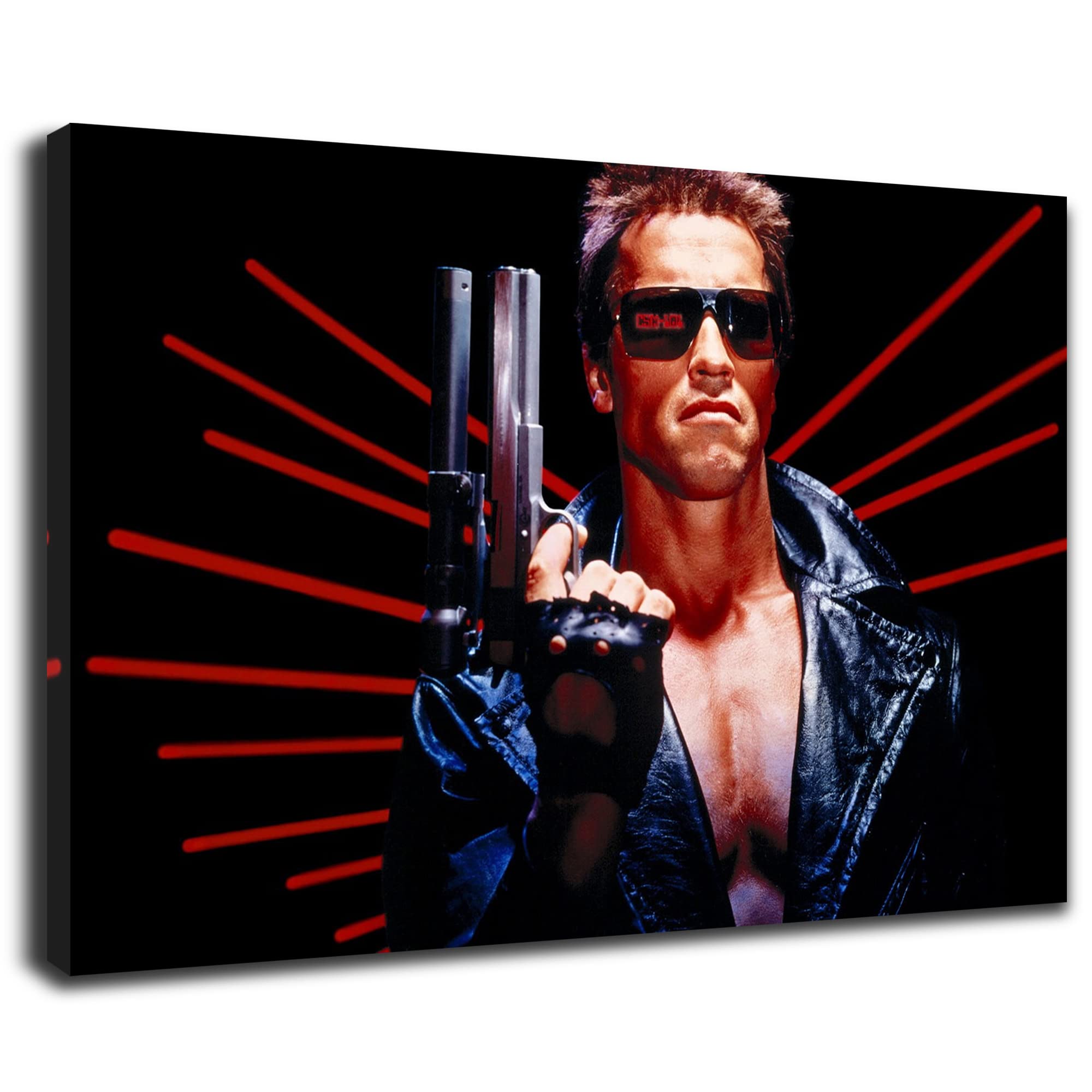 Artis Prints Leinwandbild Arnold Schwarzenegger, Fitness, Bodybuidling, Gym, Terminator, Klein bis XXL, Inneneinrichtung - Wohnzimmer - Wohnung, Dekoration