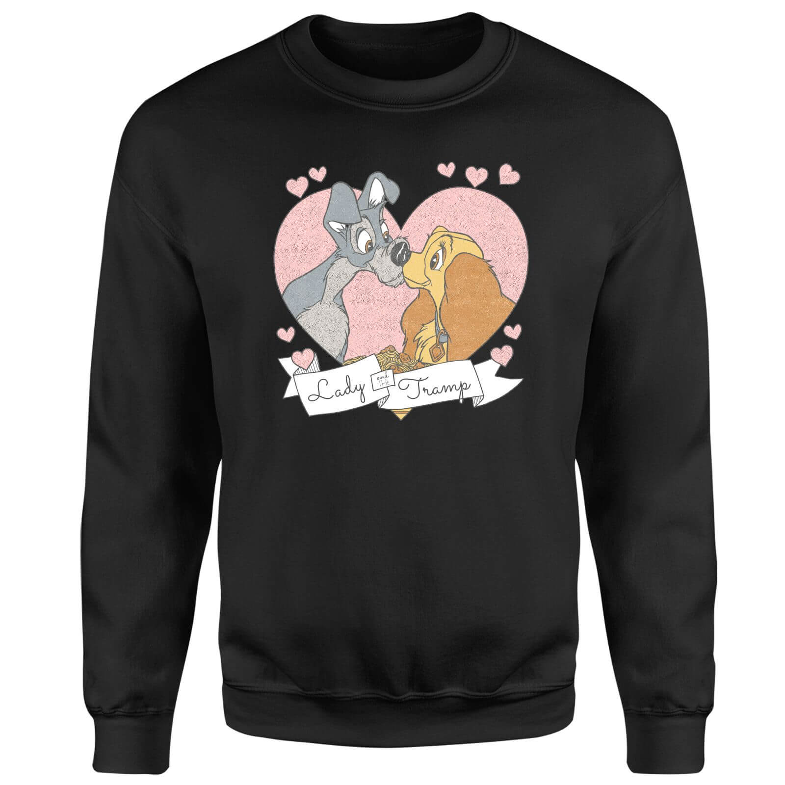 Disney Lady And The Tramp Love Sweatshirt - Black - M 4