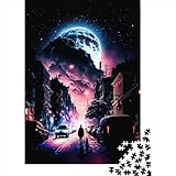 1000 große Teile Puzzle für Erwachsene Amazing Night Holzpuzzle für Erwachsene Puzzlespielzeug Holzpuzzle für Erwachsene Teenager 75x50cm